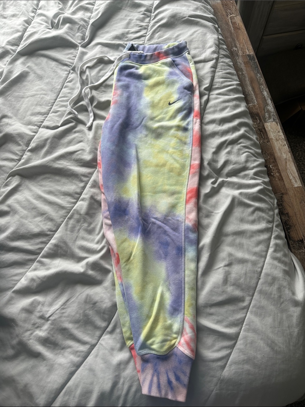 Nike Tie-Dye Joggers - Pastel Yellow, Purple, Pink